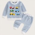 thumbnail image 2 of xaweyi Toddler Baby Boy Clothes Fall Outfits Long Sleeve Sweatshirt Tops Pants Set for Boys 6 9 12 18 24 Months 2T 3T 4T,Sizes 2-3 Years, 2 of 4
