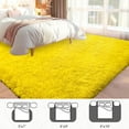 thumbnail image 3 of Socofuz 8x10ft Area Rug Fluffy Living Room Carpet Ideal for Bedroom, Kids Playroom, Classroom, Nursery, Home Office Decor Light Yellow, 3 of 8