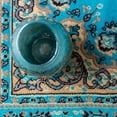 thumbnail image 3 of Rugs.com Amaya Collection Rug – 8 Ft Runner Turquoise Medium Rug Perfect For Hallways, Entryways, 3 of 7