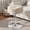 White, variant on Contemporary Adjustable for Makeup Stool, Dressing Chair for Bedroom, Vanity for Makeup Area Or Bathroom, Circular Footrest Ottoman
