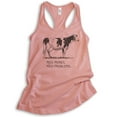 thumbnail image 1 of Moo Money Moo Problems Cow Tank Top, Ladies Racerback Tank Top, Farm Animal Tank, Cute Cow Tank, Desert Pink, Medium, 1 of 3