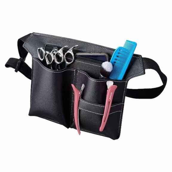 Stylist Tool Belt – Leather Shears and Scissor Holster – Hairdresser Tool Holder for Hair Cutting Essentials（Only waist bag）