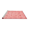 thumbnail image 2 of Ahgly Company Machine Washable Indoor Round Oriental Red Traditional Area Rugs, 3' Round, 2 of 4
