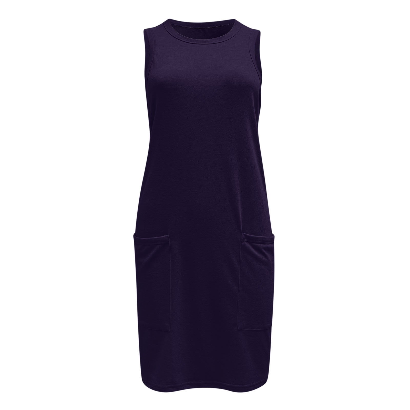 DHFJKG Dresses For Women Sleeveless Mini Dress T Shirt Loose Fit Tunic Workout Sport Tennis Athletic Dress With Pockets Comfortable Dresses