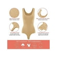 thumbnail image 4 of SAYFUT 3 Piece Women's Shapewear Bodysuit Sexy Sleeveless Shapewear Bodysuit Tummy Control Thong Full Body Shaper Round Neck Tops Slimming Bodysuits(Black S-XL), 4 of 6