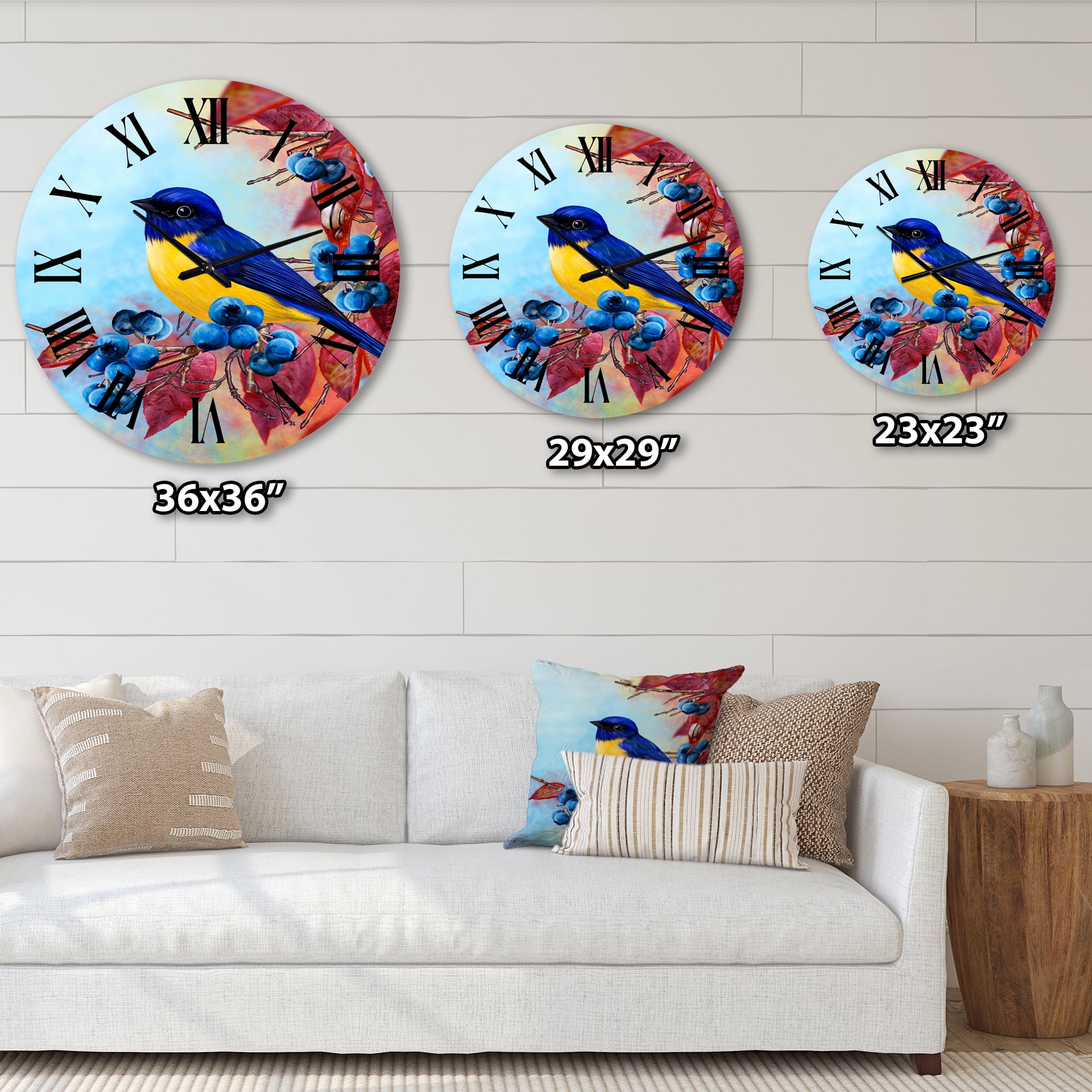 Designart 1 in Quartz Traditional Wall Clock