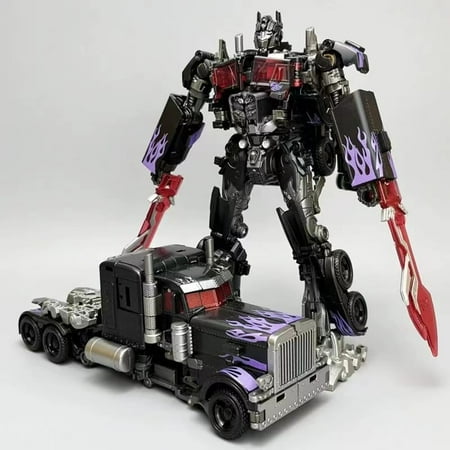 Transformer Warriors Rise Optimus Prime OP Column Skyward Dark Flying Wing Column Transformer Toy TW-1022 Model Alloy Vertion 6.7-Inch (Black A)