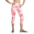 thumbnail image 3 of ID Ideology Women's Dye Print Side Pocket Cropped Leggings Orange Size X-Small, 3 of 3