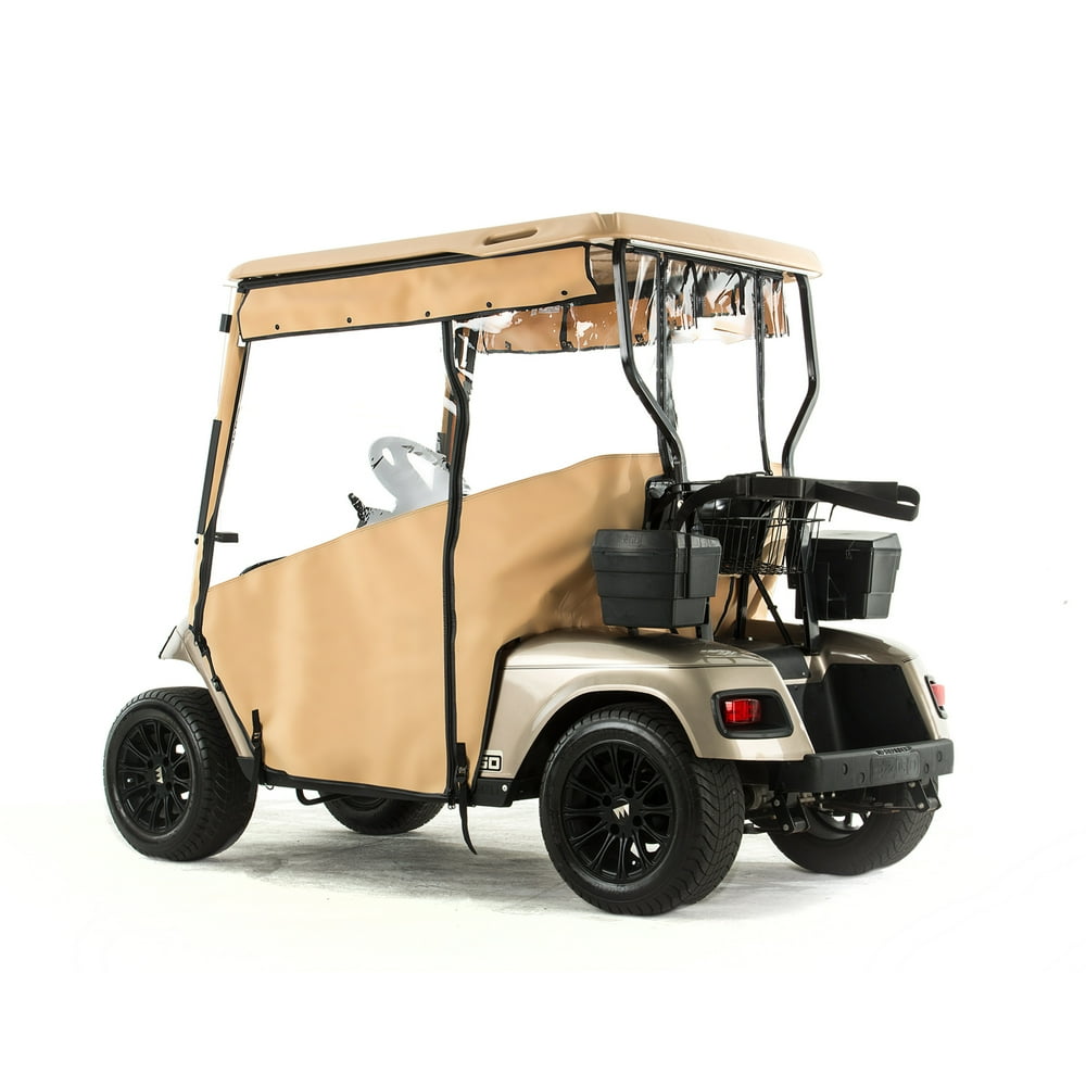 EZGO TXT Golf Cart PROTOURING Sunbrella Track Enclosure Linen