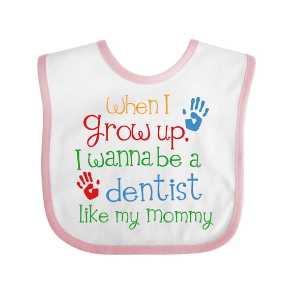 Inktastic Dentist Like Mommy Boys or Girls Baby Bib