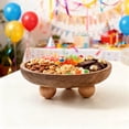 thumbnail image 4 of Round Wood Riser for Display,Versatile & Stylish Wooden Display Pedestal Stand Decor Tray for Candles Plants Mini Vases,Rustic Entry Table Organizer Decorative Display Riser for Kitchen Bathroom​​, 4 of 9