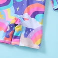 thumbnail image 6 of ATAIKU 18M-7Y Baby Girls One Piece Swimsuit Kids Rash Guard Zipper Bathing Suit UPF 50+ Toddler Sunsuit Swimwear - Rainbow, 6 of 10