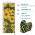 thumbnail image 2 of Yellow Sunflower Field Pattern Hot Yoga Mat Towel Non Slip for Hot Yoga - Quick-Drying Yoga Mat Cover with 4 Corner Pockets with Travel Bag - Hot Yoga Towel Non Slip 70"x26", 2 of 6