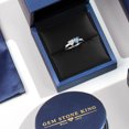 thumbnail image 6 of Gem Stone King 925 Sterling Silver Mercury Mist Mystic Topaz Ring Set with Moissanite (0.98 Cttw) (Size 9), 6 of 6