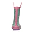 thumbnail image 3 of CoXist Kid's Waterproof Rain Boots with Easy Pull Handles for Boys & Girls in Pink Unicorn Size 6 (Toddler), 3 of 7