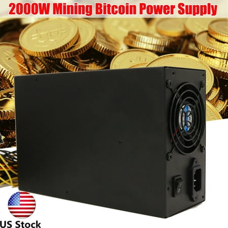 US 2000W ATX Gold Mining Power Supply 8 GPU Suits For ETH BTC Bitcoin