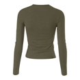 thumbnail image 5 of EDFBUYKRS Autumn Winter Tops Womens Solid Pullover Long Sleeve Blouses M, 5 of 5