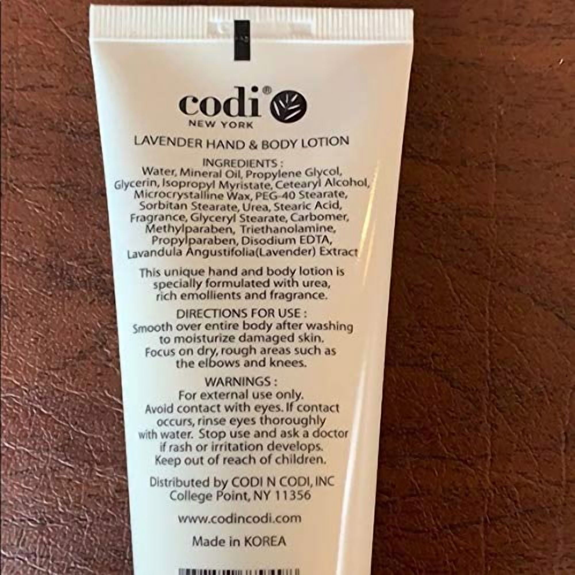 CODi Lavender Lotion - Lavender Body and Hand Lotion for Women and Men - Lavender Body Lotion with True English Lavender Scent - Less Greasy and Quick Absorbent - 1 750ml Bottle and 2 100ml Tubes