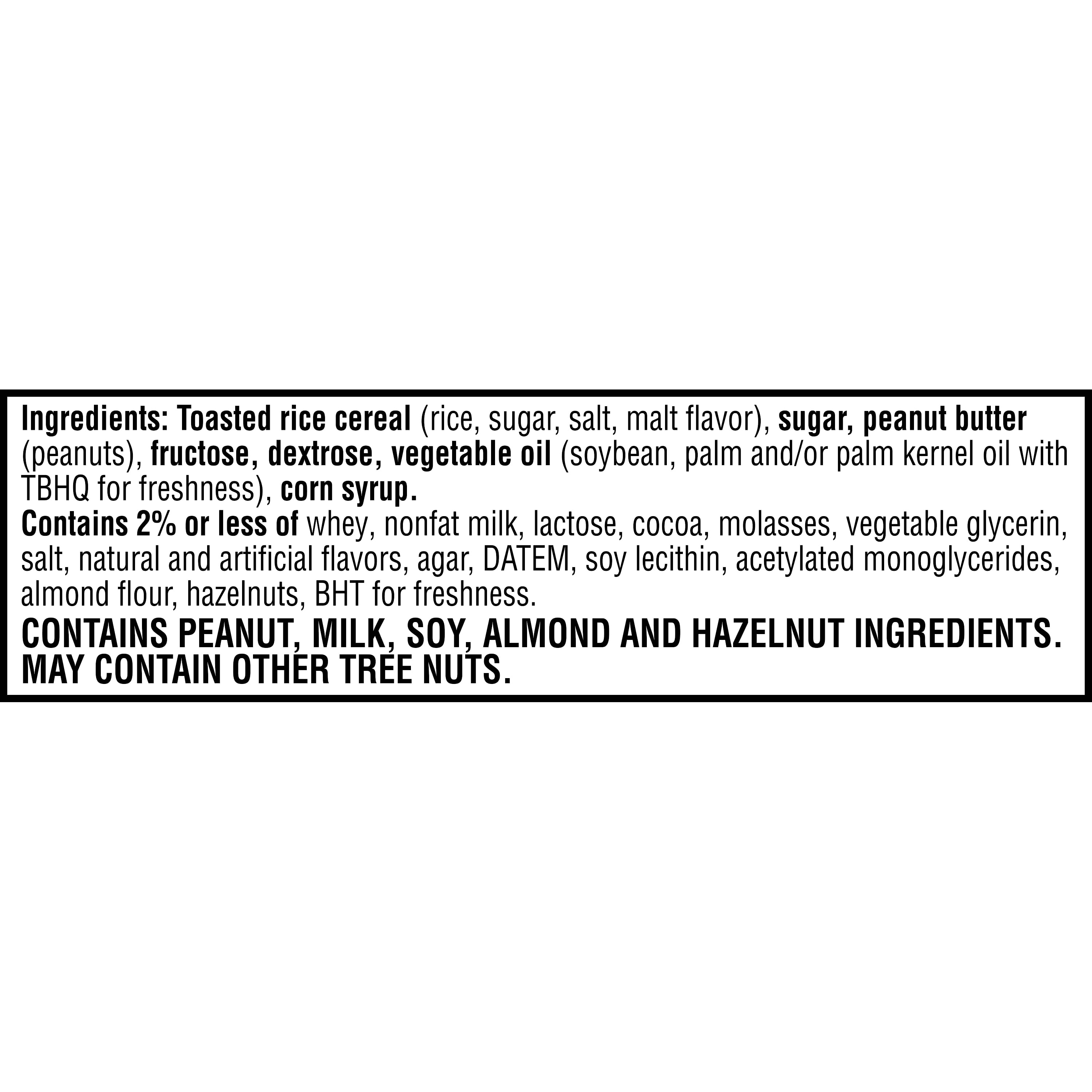 Kellogg's Rice Krispies Treats Squares Chocolatey Peanut Butter 1.5oz