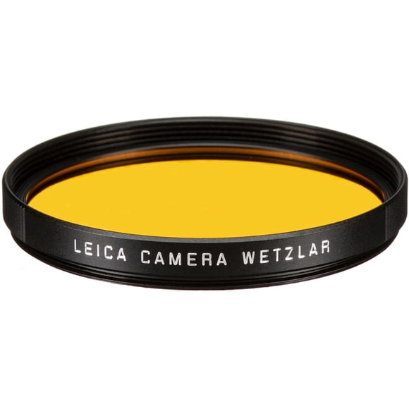Filtro Leica E49 Protección de Lente Naranja Negra