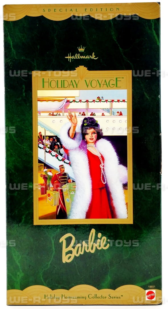 Hallmark Holiday Voyage Barbie Doll Holiday Homecoming Collector Series 1997