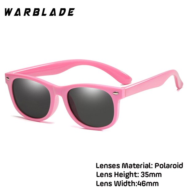 WarBlade, nuevas gafas de sol polarizadas para niños, gafas de sol para niños, gafas de seguridad de silicona para niños y niñas, gafas de regalo para bebés UV400, gafas con Boxe Tan Jianjun unisex