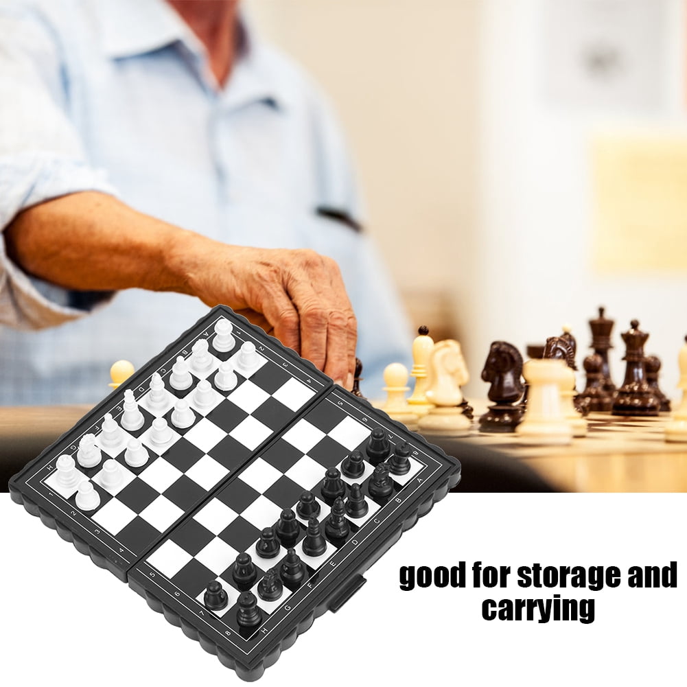 YLSHRF Folding Chess,Portable Plastic Folding Chessboard Chess