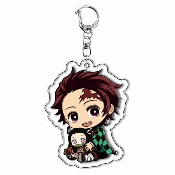 Demon Slayer: Kimetsu No Yaiba Keychain Key Ring Cartoonish And Cute Pendants Key Rings As Accessories Keys And Bag Packaging Ornaments