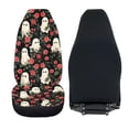 thumbnail image 6 of XYZCANDO Ghosts and Roses Car Seat Covers Polyester Fabric Stretchy Automobile Seat Cover car Front Seats Interior, Breathable Stretchable Vehicle SUV, 6 of 10