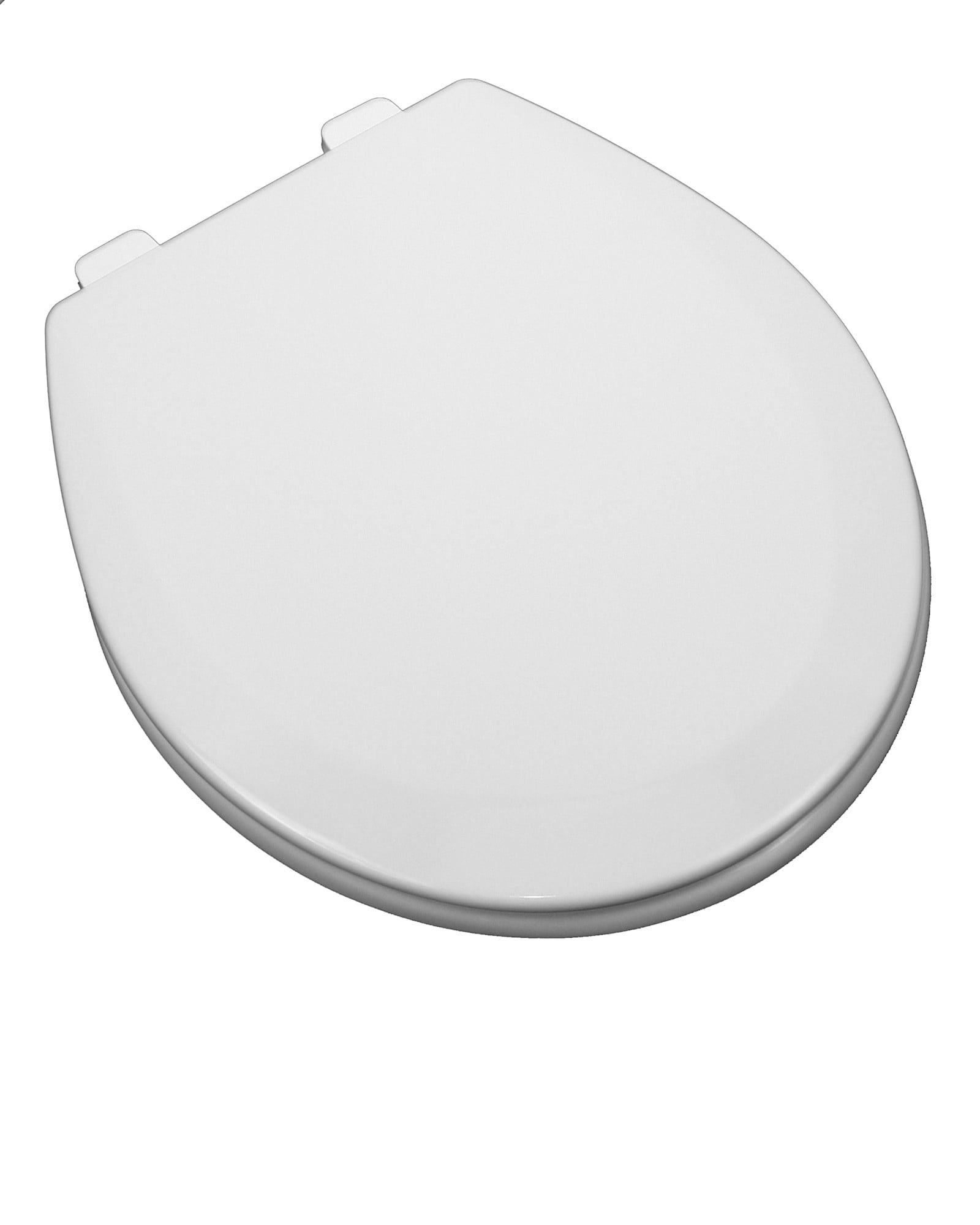 Round Closed Front Toilet Seat with Cover in White