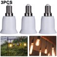 thumbnail image 1 of 15 Uds E14 A E27 Base Tornillo Lámpara Portalámparas Adaptador Convertidor Enchufe, 1 of 5