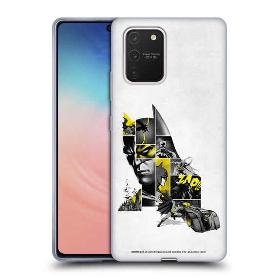 Head Case Designs Officially Licensed Batman DC Comics 80th Anniversary Collage Soft Gel Case Compatible with Samsung Galaxy S10 Lite
