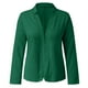 thumbnail image 3 of Chaqueta Elegante Blazers de oficina informales con bolsillos para mujer, cárdigans abiertos drapeados,blazer moda（Verdinegro， M), 3 of 5