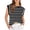 Black, variant on YUEVORA Striped Sleeveless Tops for Women, Crew Neck Cap Sleeve Tops for Women, Casual Loose Fit Summer Tops, Basic Classic Striped Daily Office Wear T Shirts for Women