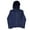 Navy Blue, variant on Women's Softshell fleece lining water resistant Jacket with removable hood