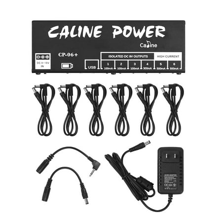Caline Cp 06 Mini Guitar Pedal Power Supply Isolated 6 Outputs With Rechargeable Built In Battery Walmart Canada
