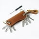 thumbnail image 1 of tui Cls En Cuir Suprieur (marron), Sac De Rangement Pour Cls Fait La Main, Tui Cls De Voiture En Cuir, 1 of 5