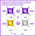 thumbnail image 2 of Kit de pared con globos FEYG, morado metalizado, dorado y plateado, 48 cm, 25 unidades, 2 of 7