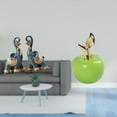 thumbnail image 2 of Escultura De Elefante De Resina Moderna Y Figura De Cerámica, Adorno Artístico Coleccionable Para El Hogar, Oficina, Cafetería, Sala De Estudio, Decoración Navideña., 2 of 8