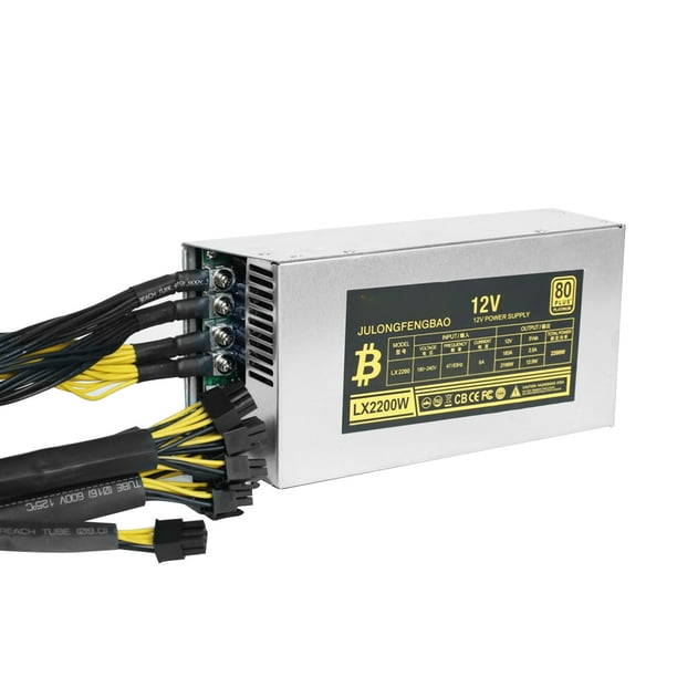 Conector Unidad de fuente de alimentación ETH de escritorio 2200W para minería de minero BTC Bitcoin Ethereum Tmvgtek Para estrenar