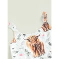 thumbnail image 6 of Genuiskids Toddler Baby Girl Western Outfit Bell Bottom Romper Cow Sleeveless Strap Flare Jumpsuit Pants Toddler Girl Summer Boho Clothes 1-5T, 6 of 8