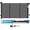 Black, variant on Baby Proof Me Retractable Baby Gate, Extra Wide Mesh Child Safety Gate, 34" Tall x 71" Wide, White