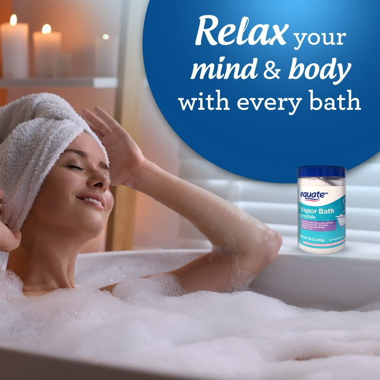 Equate Vapor Bath Crystals Non-Medicated Salts, 18 oz, Compare to Vicks  Vapor Bath HSA/FSA Eligible - Walmart.com