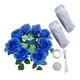 thumbnail image 3 of Adorno floral para la parte delantera del coche de boda, cintas decorativas para el espejo, adorno para el coche de novia Azul, 3 of 9