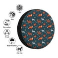 thumbnail image 4 of KLL Autumn Forest Animals Cute Pattern 14-17 inch Spare Tire Cover Universal Wheel Protector for Truck SUV Trailer Camping Rv Tire Covers-15 inch, 4 of 6
