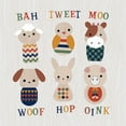 thumbnail image 3 of Robinson, Tamara 15x15 Black Modern Framed Museum Art Print Titled - Wooden Animals with Words, 3 of 5