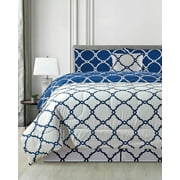 Lux Decor Collection King Size Comforter Set - Reversible 5 Piece Comforter set Hypoallergenic King Duvet Insert Bedding Set