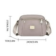 thumbnail image 2 of TACILIP Storage Bag, New One Shoulder Crossbody Bag Large Capacity Multi Compartment Women's Bag, Storage and Organizer, 2 of 3