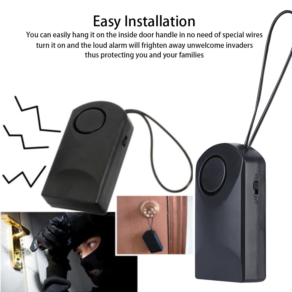 120db Wireless Touch Sensor Security Alarm Loud Door Knob Entry Anti Theft In US