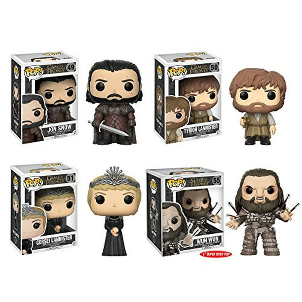 Funko POP! Game of Thrones Collectors Set; Jon Snow, Tyrion, Cersei, Wun Arrows - Walmart.com